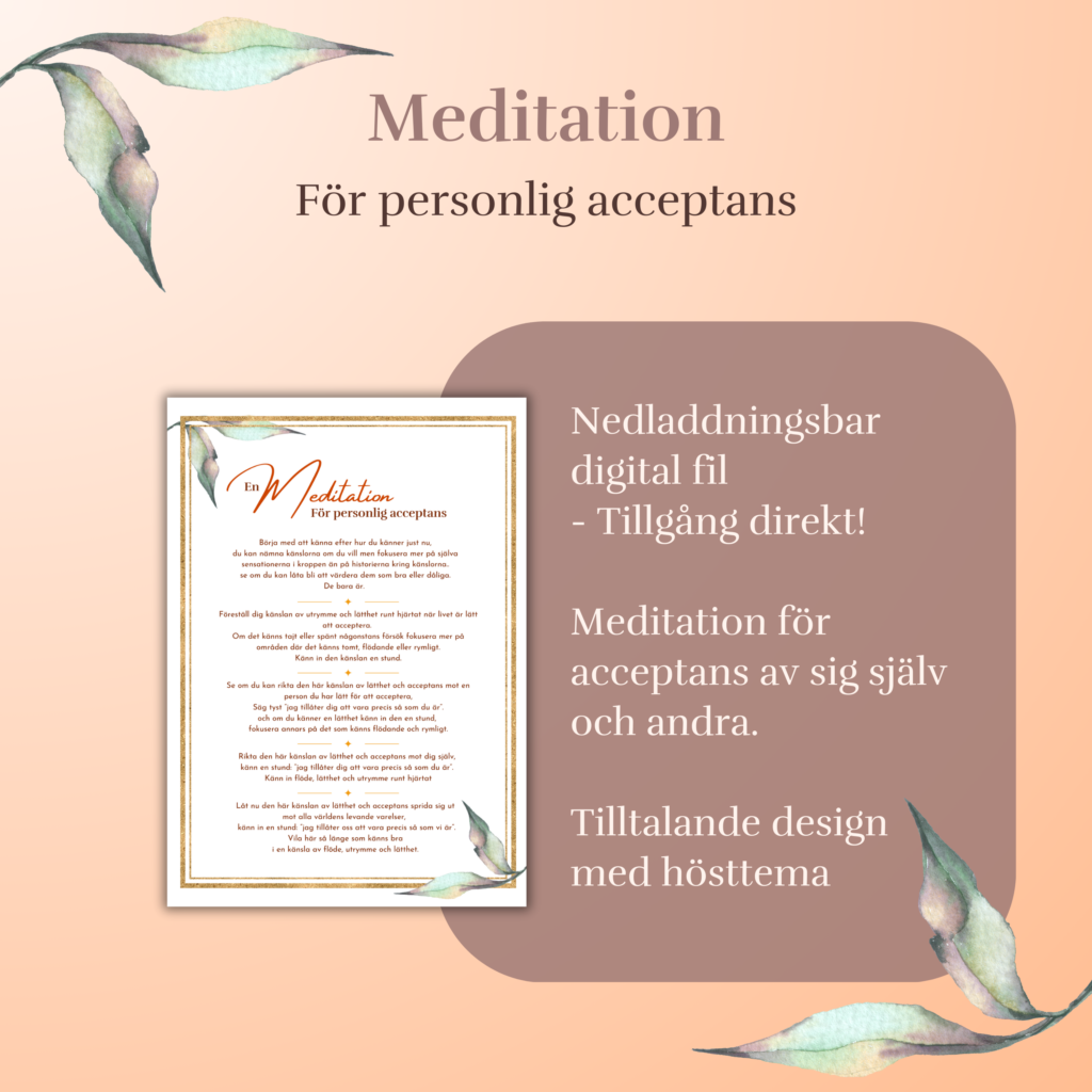 Meditation för acceptans